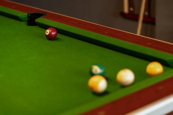 snooker table focus
